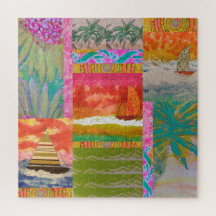 Segelboot Tropical Puzzle