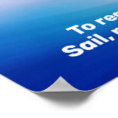 Segelboot über eine Epic Wave Poster (Ecke)