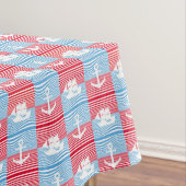 Segelboot und Ankermuster Tischdecke (Beispiel)