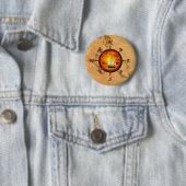 Segelboot-und Kompass-Rose Button (Beispiel)