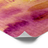 Segelboot und Ocean Sunset Poster (Ecke)