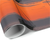 Segelboot und Orange Sunset Sky Geschenkpapier (Rolleneckpunkt)
