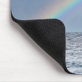 Segelboot und Regenbogen Mousepad (Ecke)
