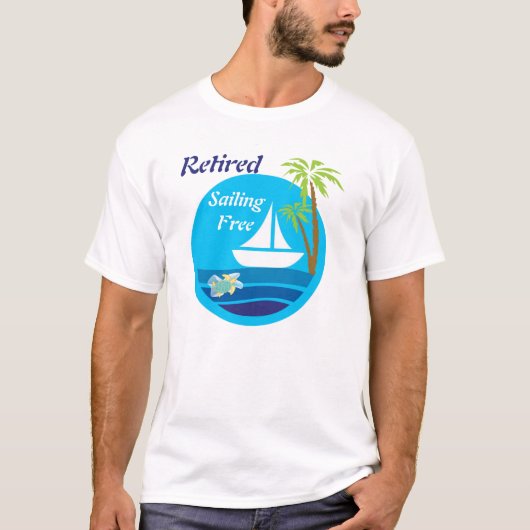 Segelboot-und Schildkröte-T - Shirt (Vorderseite)