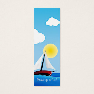 Segelboot und Sonne | LESEZEICHEN