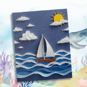 Segelboot und Sonnenschein | Papierbearbeitung Puzzle