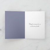 Segelboot und Vollmond-Beileid Karte (Innenseite)