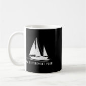 Segelboot Vater Mein Rentplan Kaffeetasse (Links)