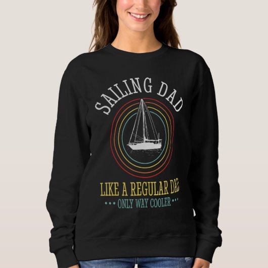Segelboot Vater Segelboot 2 Sweatshirt (Vorderseite)