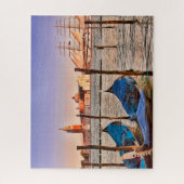Segelboot Venedig, Italien mit Gondeln Puzzle (Vertikal)