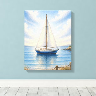 Segelboot Verpacktes Leinwand-Wandbild Leinwanddruck