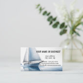 Segelboot Visitenkarte (Stehend Vorderseite)