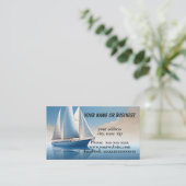 Segelboot Visitenkarte (Stehend Vorderseite)