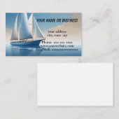 Segelboot Visitenkarte (Vorne/Hinten)