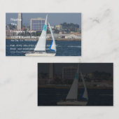 Segelboot Visitenkarte (Vorne/Hinten)