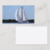Segelboot-Visitenkarte Visitenkarte (Vorne/Hinten)