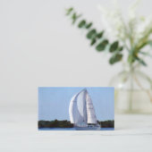 Segelboot-Visitenkarte Visitenkarte (Stehend Vorderseite)
