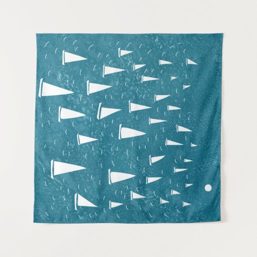 Segelboot Wandteppich (Vorderseite (Horizontal))