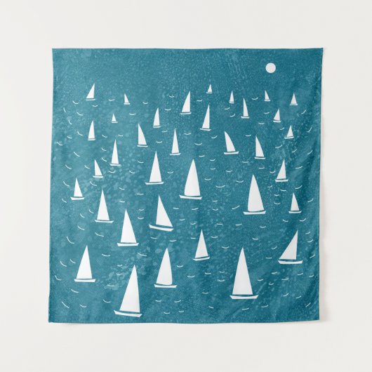 Segelboot Wandteppich (Vorderseite)