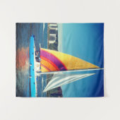 Segelboot Wandteppich (Vorderseite (Horizontal))