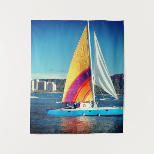 Segelboot Wandteppich (Vorderseite)