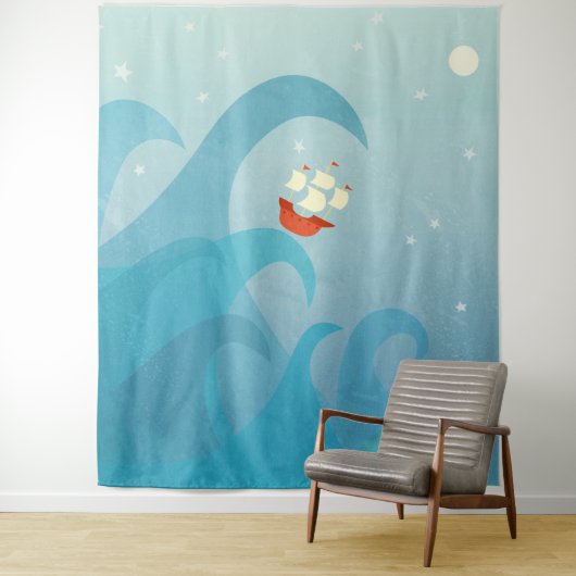 Segelboot Wandteppich (Beispiel)