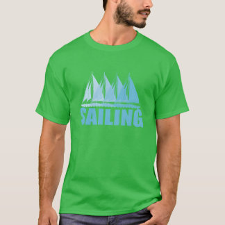 Segelboot Wassersport Wind Geschenk Junge T-Shirt