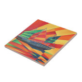 Segelboot weg Junk Pleasure Fliese (Seite)