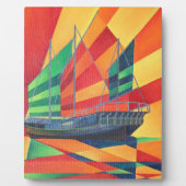 Segelboot weg Junk Pleasure Fotoplatte (Vorderseite)