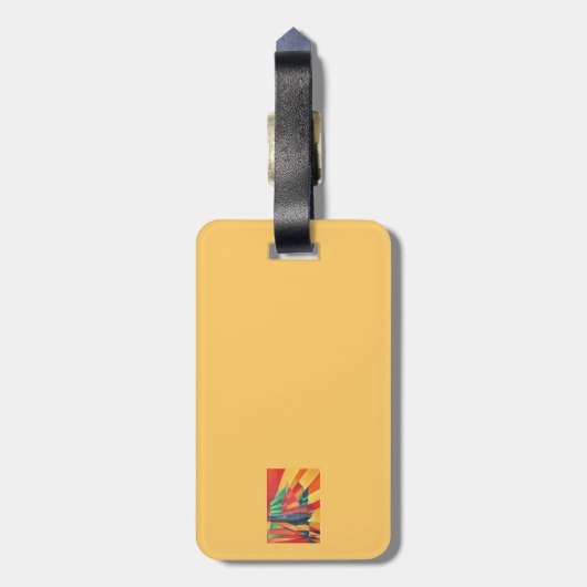 Segelboot weg Junk Pleasure Gepäckanhänger (Rückseite vertikal)