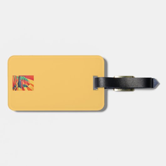 Segelboot weg Junk Pleasure Gepäckanhänger (Rückseite horizontal)