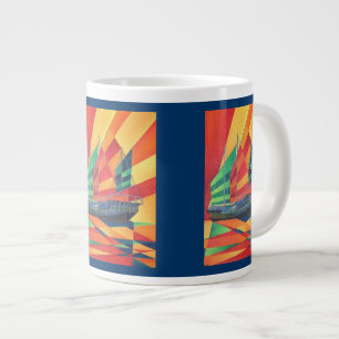 Segelboot weg Junk Pleasure Jumbo-Tasse