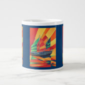 Segelboot weg Junk Pleasure Jumbo-Tasse (Vorderseite)
