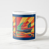 Segelboot weg Junk Pleasure Jumbo-Tasse (Rechts)