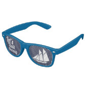 Segelboot wegsegeln partybrille (Schrägansicht)