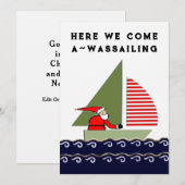 Segelboot Weihnachten (Vorne/Hinten)
