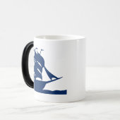 Segelboot-Wellenboot Wassersee Seesee Kaffeetasse (Vorderseite Links)