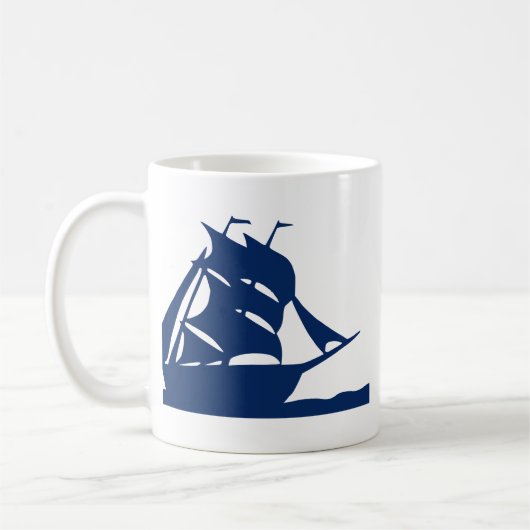 Segelboot-Wellenboot Wassersee Seesee Kaffeetasse (Links)