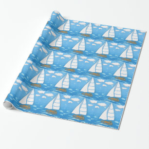 Segelboot-Wrapper Geschenkpapier