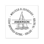 Segelboot Yacht Rund 2 Permastempel (Design)