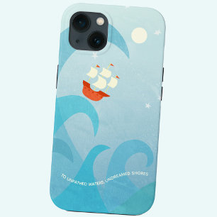 Segelboot-Zitat iPhone 13 Hülle