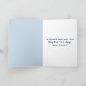 Segelboot zum Geburtstag Karte (Innenseite)