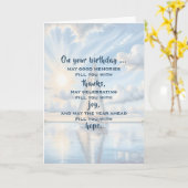 Segelboot zum Geburtstag Karte (Gelbe Blume)