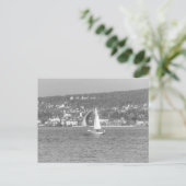 Segelboot Zürichsee Postkarte (Stehend Vorderseite)