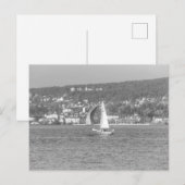 Segelboot Zürichsee Postkarte (Vorne/Hinten)