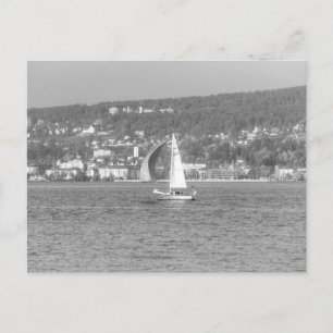 Segelboot Zürichsee Postkarte