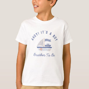 Segelbootbrüder wird Boy Baby Dusche T-Shirt