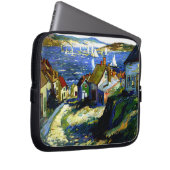 Segelboote am Hafen, Kunstmalerei Laptopschutzhülle (Vorne Rechts)