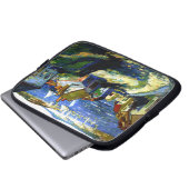 Segelboote am Hafen, Kunstmalerei Laptopschutzhülle (Vorne Knopf)