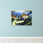 Segelboote am Hafen, Kunstmalerei Leinwanddruck (Insitu (Holzboden))